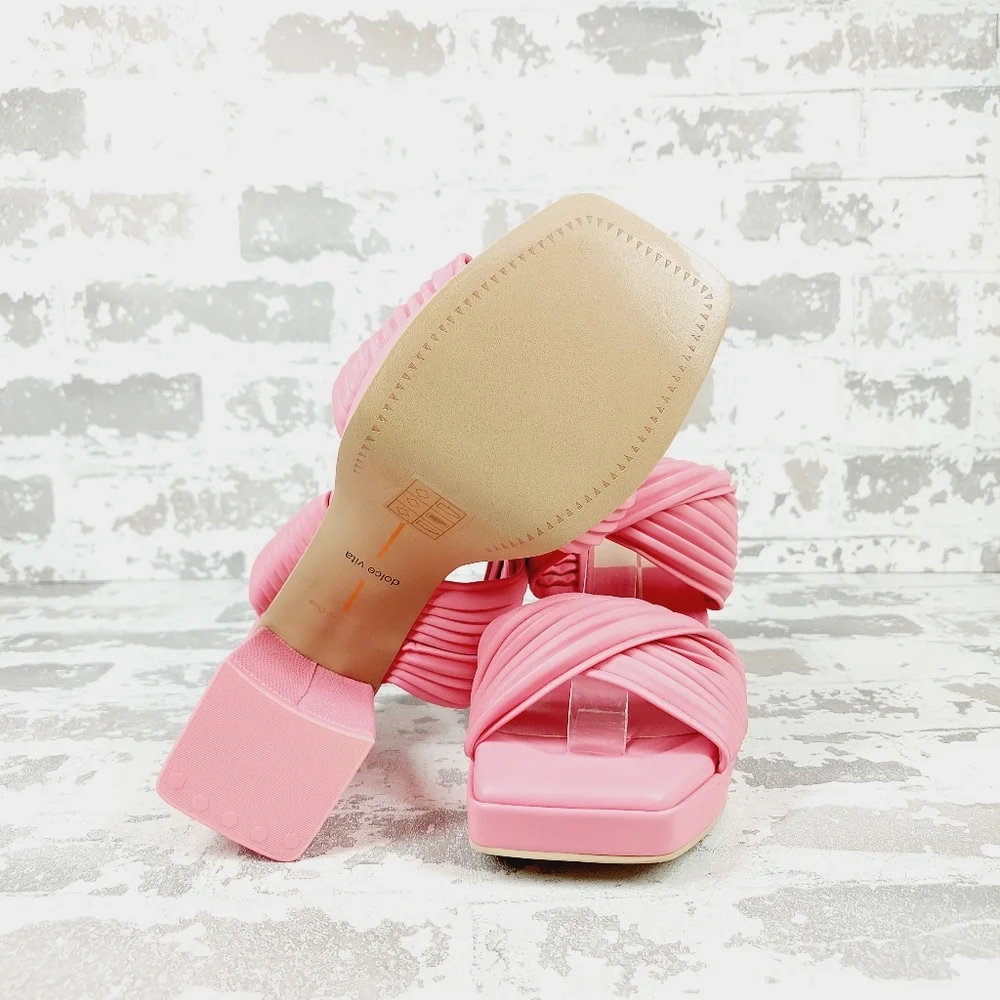 NEW Dolce Vita Women's Emeley Pink Slip-On Double Band Dress Sandals W200 - Picture 8 of 12